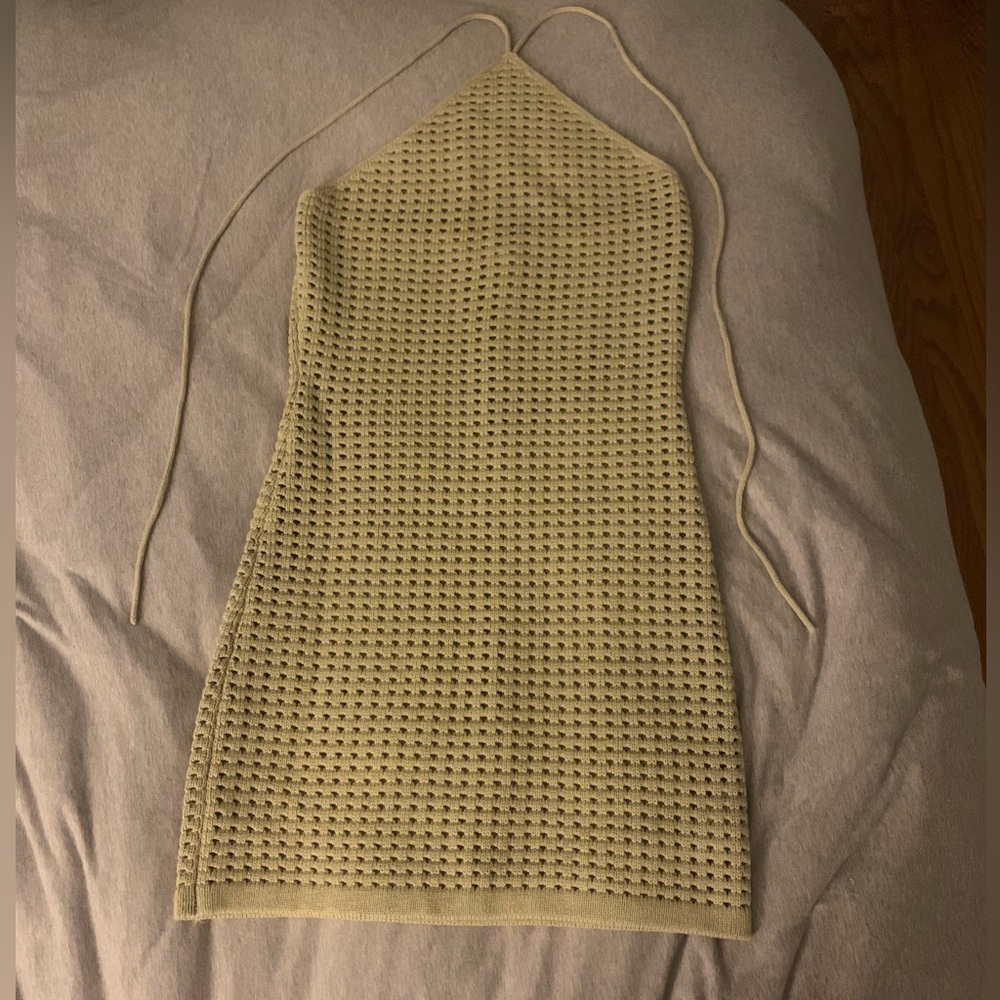 Reformation Martel Open Knit Mini Dress - Picture 3 of 3
